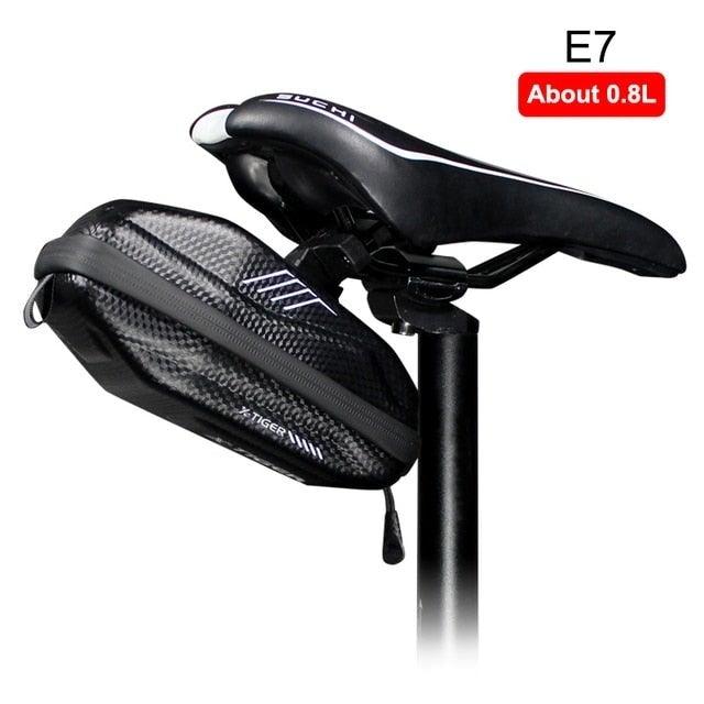 Bicycle Bag Rainproof Road Bike Bag 1.2L Large Capactity Cycling Seat Post Rear Bag For Bicycle Accessories Bike Bag Bicycle Under Seat Pouch Cycling Wedge Pack For Mountain Road Cycling Accessories Storage