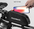 Bicycle Bag Reflective Front Top Frame Tube Bag Ultralight Portable Bike Big Capacity Pocket Cycling Accessories Top Tube Bike Bag Waterproof Bike Front Frame Bike Bag Bicycle Top Tube Bag Cycling Accessories