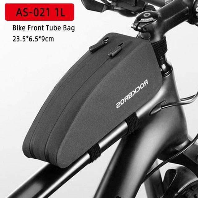 Bicycle Bag Reflective Front Top Frame Tube Bag Ultralight Portable Bike Big Capacity Pocket Cycling Accessories Top Tube Bike Bag Waterproof Bike Front Frame Bike Bag Bicycle Top Tube Bag Cycling Accessories