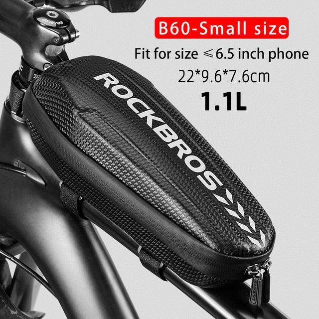 Bicycle Bag Reflective Front Top Frame Tube Bag Ultralight Portable Bike Big Capacity Pocket Cycling Accessories Top Tube Bike Bag Waterproof Bike Front Frame Bike Bag Bicycle Top Tube Bag Cycling Accessories