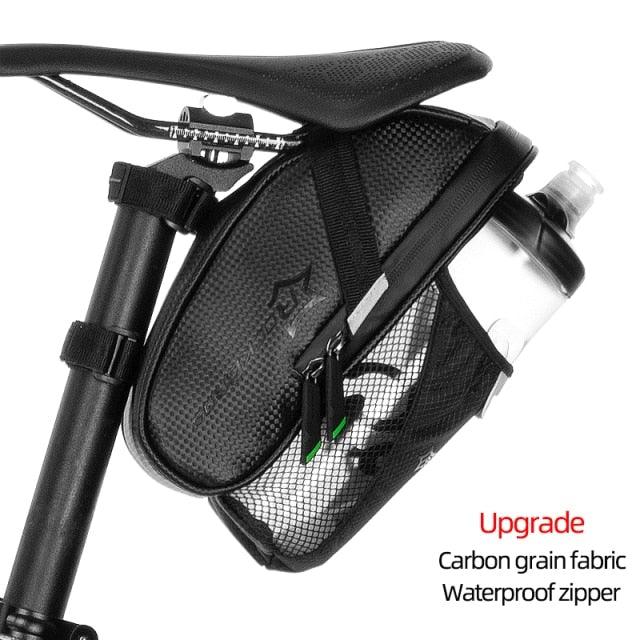 Bicycle Bag Water Repellent Durable Reflective Road Bike With 1.5L Water Bottle Pocket Bike Bag Accessories Bike Saddle Bag Bike Seat Bag With Water Bottle Holder Bicycle Bag Under Seat Waterproof For Road Bike