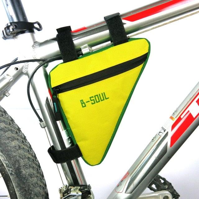 Bicycle Bag Waterproof Bike Triangle Bag Storage Mobile Phone Cycling Bag Bike Tube Pouch Holder Accessories Bike Frame Storage Bag Water Resistant Cycling Handlebar Top Tube Bag Under Seat Pouch Strap-On Adjustable Install Position