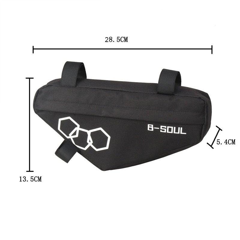 Bicycle Bag Waterproof Bike Triangle Bag Storage Mobile Phone Cycling Bag Bike Tube Pouch Holder Accessories Bike Frame Storage Bag Water Resistant Cycling Handlebar Top Tube Bag Under Seat Pouch Strap-On Adjustable Install Position