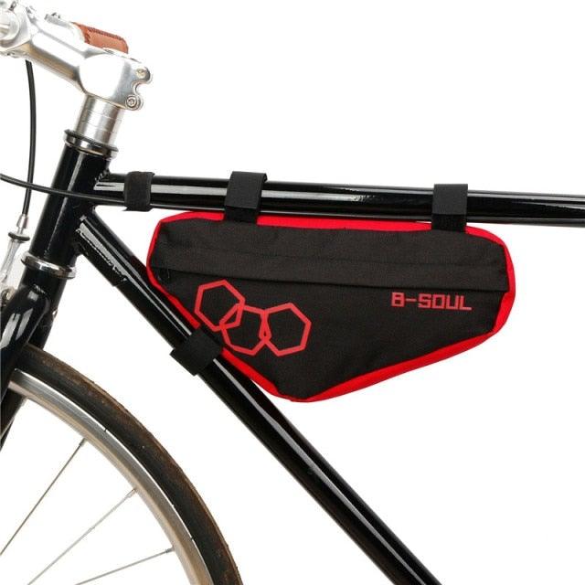 Bicycle Bag Waterproof Bike Triangle Bag Storage Mobile Phone Cycling Bag Bike Tube Pouch Holder Accessories Bike Frame Storage Bag Water Resistant Cycling Handlebar Top Tube Bag Under Seat Pouch Strap-On Adjustable Install Position