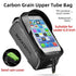 Bicycle Bag Waterproof Touch Screen Cycling Bag Top Front Tube Frame Road Bike Bag 6.5 Phone Case Bike Accessories Bike Phone Top Tube Bag Bicycle Front Frame Storage Bag Cell Phone Mount Holder Bag Case With Touch Screen Waterproof