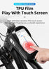 Bicycle Bag Waterproof Touch Screen Cycling Bag Top Front Tube Frame Road Bike Bag 6.5 Phone Case Bike Accessories Bike Phone Top Tube Bag Bicycle Front Frame Storage Bag Cell Phone Mount Holder Bag Case With Touch Screen Waterproof