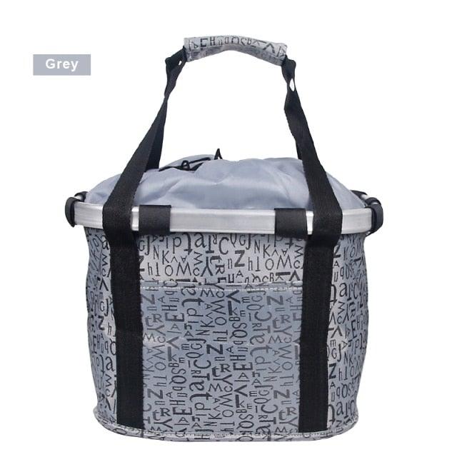 Bicycle Basket Handlebar Cycling Carryings Holder Bike Riding Pouch Cycle Biking Front Baggage Bag Load Bike Basket Detachable Bicycle Basket Folding Small Pet Cat Dog Carrier Front Handlebar Basket For Most Mountain Bikes And Bicycles Easy Install