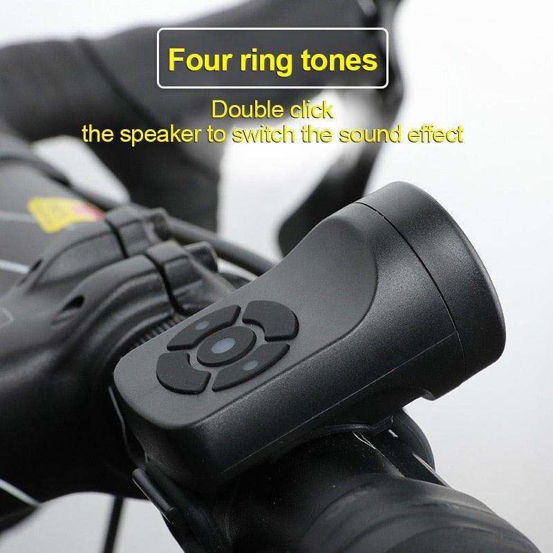 Bicycle Charging Horn Super Loud Bells Mountain Bike Electric Bells USB Charge Bells Bicycle Riding Equipment Accessories Electric Bike Horn USB Rechargeable Bicycle Bell Invisible Cycling Alarm Loud Horn Alert Ring For Mountain