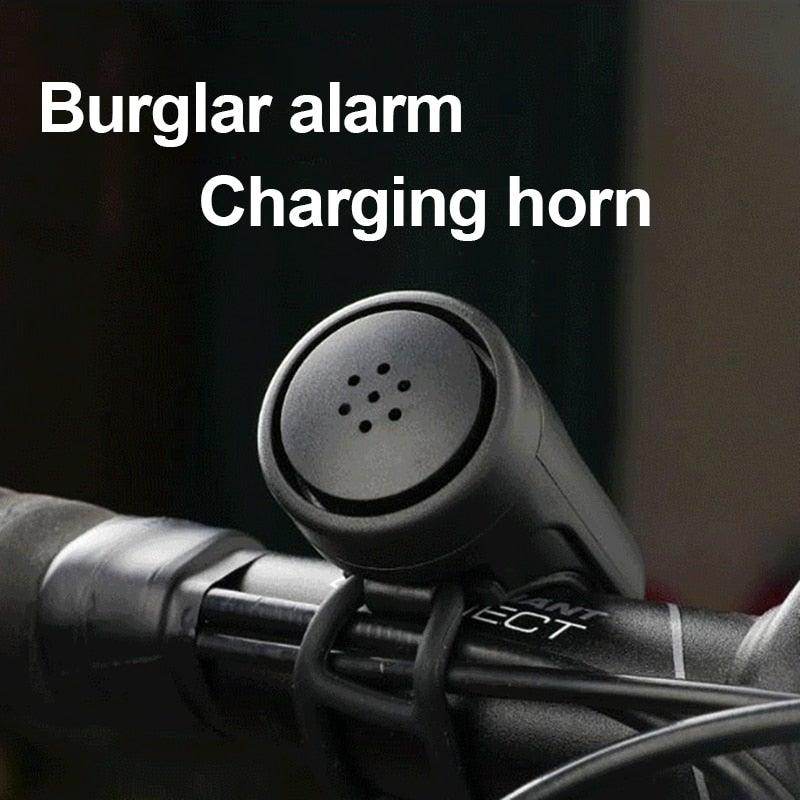 Bicycle Charging Horn Super Loud Bells Mountain Bike Electric Bells USB Charge Bells Bicycle Riding Equipment Accessories Electric Bike Horn USB Rechargeable Bicycle Bell Invisible Cycling Alarm Loud Horn Alert Ring For Mountain