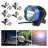 Bicycle Front Lights LED Rechargeable Headlight Waterproof Head Lamp Battery Powered Flashlight Bright Lamp Bike Headlight Waterproof LEDs Bicycle Light Mountain Bike Front Light Headlamp Bike Light 1200 Lm