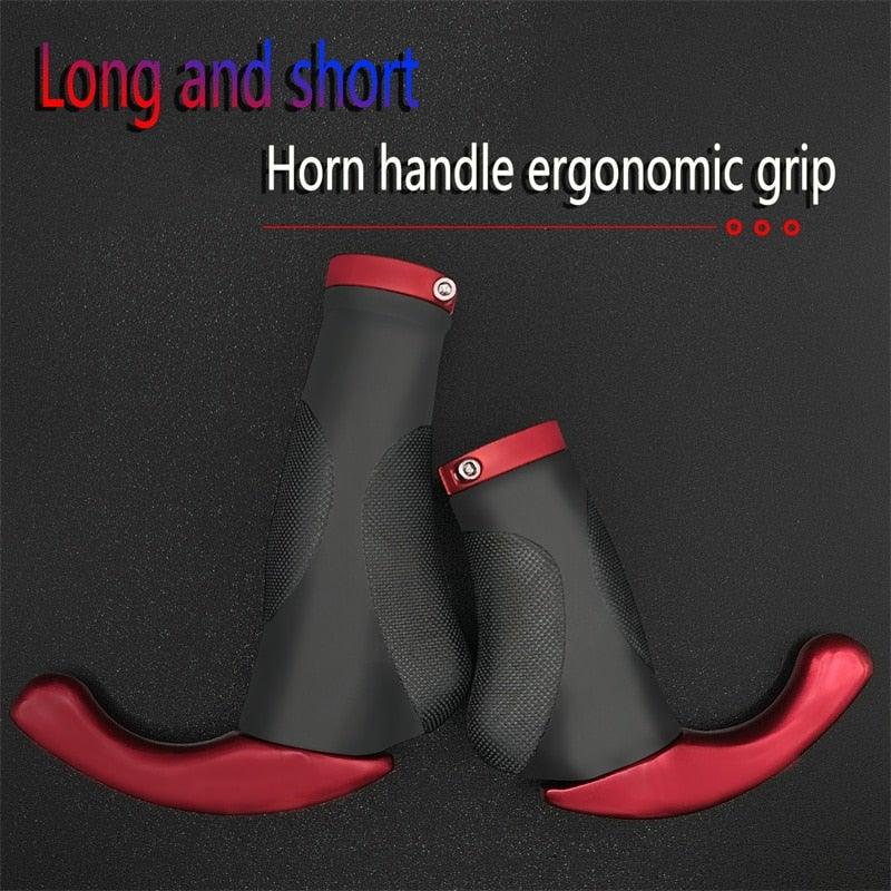 Bicycle Grip Handlebar End Cap Aluminium Alloy Lock Mountain Handle Bar Grip Bike Anti-Skid Rubber Bicycle Skid-Proof Grips New Generation Bike Handlebar Grip Soft Gel Inserts Shock Resistance Ergonomics Comfort Design