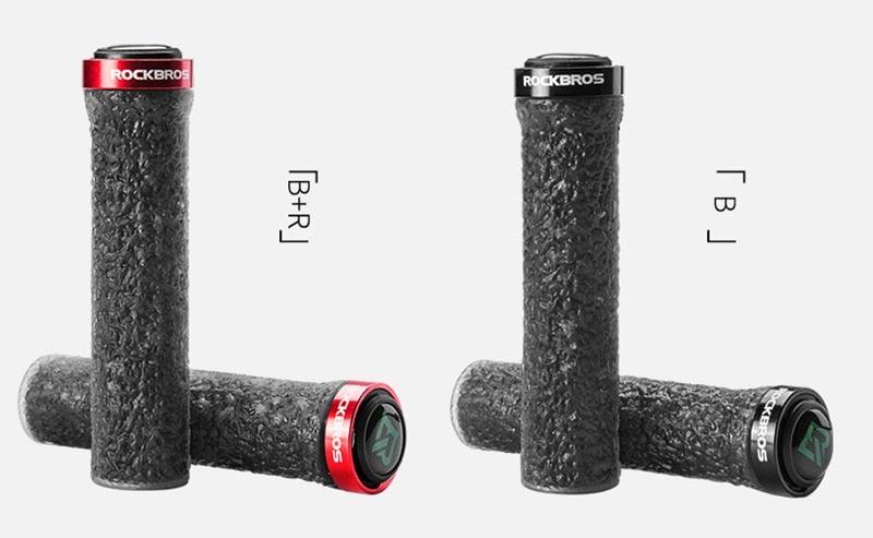 Bicycle Grips Rubber Handle Anti-Skid Cycling Handlebar Cuffs Lock Aluminum Alloy Bike Lock-On Mountain Bike Grips Bicycle Handlebar Locking Grips Non-Slip Handle Grips