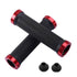 Bicycle Grips Rubber Handle Anti-Skid Cycling Handlebar Cuffs Lock Aluminum Alloy Bike Lock-On Mountain Bike Grips Bicycle Handlebar Locking Grips Non-Slip Handle Grips