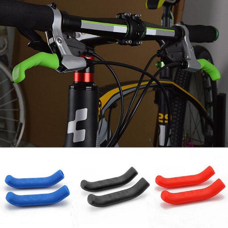 Bicycle Handle Bar Grips Cover Brake Handle Mountain Bike Cycling Silicone Anti-slip Handlebar Soft Grip Brake Silicone Covers Sleeves Waterproof Mountain Road Bike Brake Handle Protector