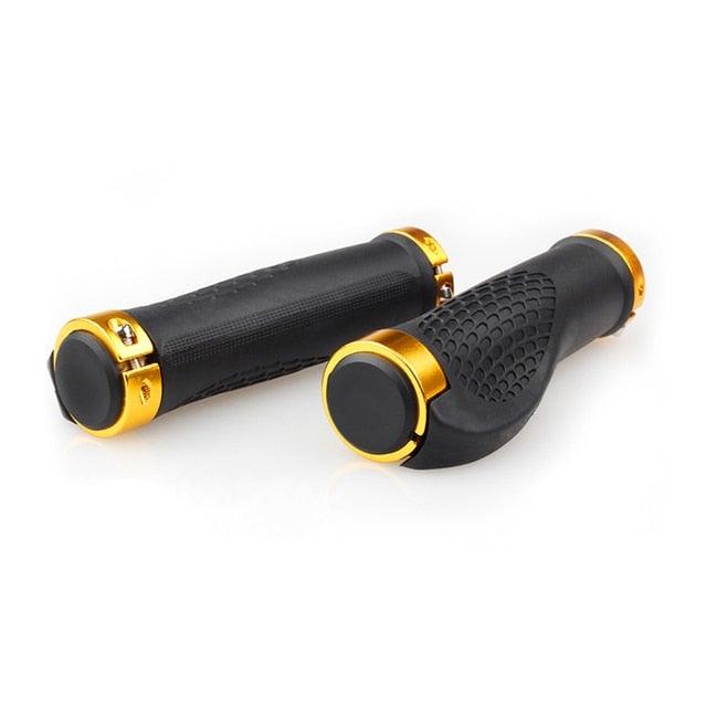 Bicycle Handlebar Cover Bike Grips Bicycle Mountain Grips Aluminum Anti-Slip Handle Bike Double Aluminum Clamp Lock On Grips For Mountain Bike Handle Bar Ends Bike Grips Comfort Ergo Handlebar Grip Designed For Cycling