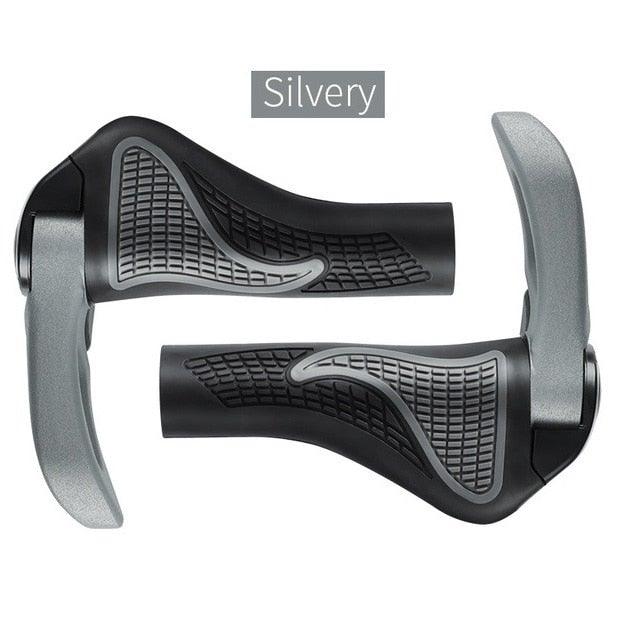 Bicycle Handlebar Grips Cycling Bicycle Accessories Non-Slip Bicycle Handlebar Grips Bike Handle Ergonomic Shockproof Bicycle Handle Grip With Adjustable Aluminum Lock For Mountain Bike