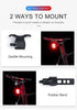 Bicycle Light Smart Rear Taillight USB LED Waterproof Safety Stop Signal Brake Cycling Lamp Waterproof Bike Rear Lights USB Rechargeable Ultra Bright Led Brake Light Cycling Riding Safety Taillight Flashlight