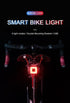 Bicycle Light Smart Rear Taillight USB LED Waterproof Safety Stop Signal Brake Cycling Lamp Waterproof Bike Rear Lights USB Rechargeable Ultra Bright Led Brake Light Cycling Riding Safety Taillight Flashlight