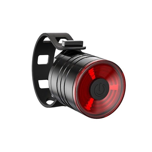 Bicycle Light Taillight Aluminum Alloy Helmet Night Riding Warning Mountain Bike LED Headlight Rear Light Bicycle Ultra Bright LED Warning Bicycle Flashlight USB Rechargeable Auto On/Off Sensor