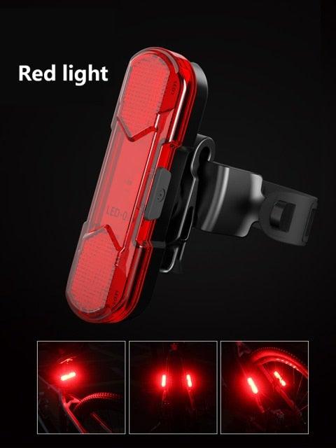 Bicycle Lights Waterproof Riding Rear Light Usb Rechargeable Mountain Bike Headlight Cycling Light Tail-Lamp Bright Bicycle Rear Cycling Safety Flashlight