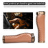 Bicycle Locking Grip Wear-Resistant Leather Non-Slip Grip Cover Mountain Bike Handlebar Lock-on Bike Handlebar Grips Locking Non-Slip-PU Bicycle Handle Grip Widen Holding Surface For Cycling Mountain And Bicycles Accessories