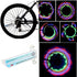 Bicycle Motorcycle Bike Tire Wheel Lights 32 Patterns LED Flash Spoke Lamp Cycling Light Bike Bicycle Spoke LED Lights Bright Cycling Flashing Night Light Safe Accessories