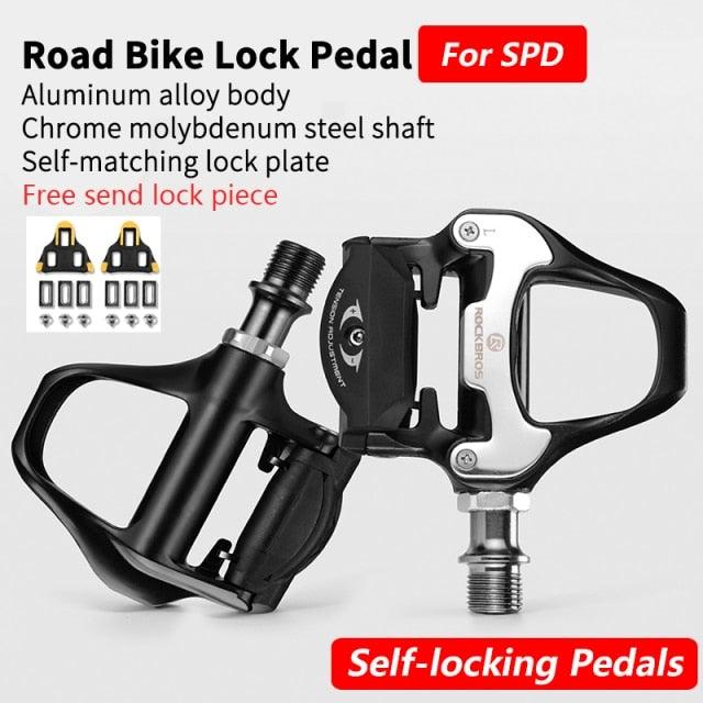 Bicycle Pedal Non-Slip  Bike Pedals Aluminum Alloy Flat Platform Applicable Waterproof Cycling Accessories Bike Pedals Road Bicycle Pedals Cleats Set Clipless Pedals Compatible With Road Bikes