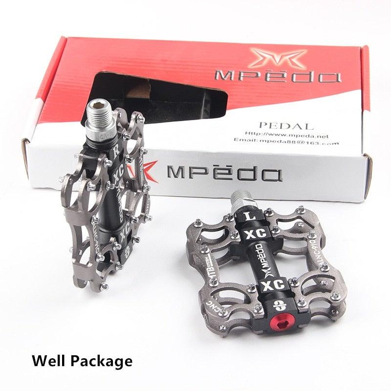 Bicycle Pedals Sealed 2 Bearing Cleats Pegs Road Mountain Bike Pedal Aluminum Alloy Anti-slip Cycling Parts Mountain Bike Pedals Bicycle Flat Pedals Aluminum Sealed Bearing Lightweight Platform For Road Mountain