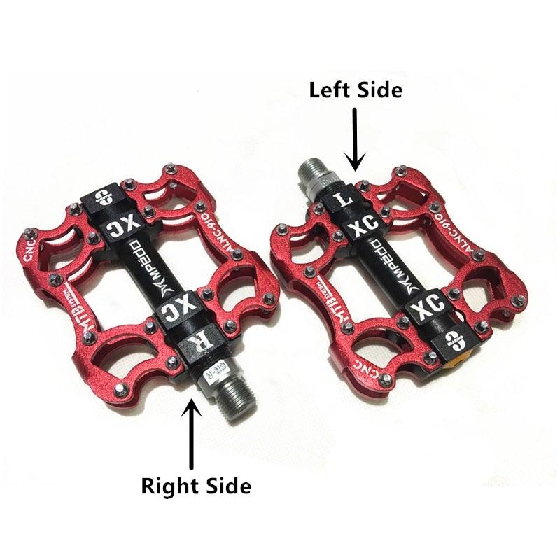 Bicycle Pedals Sealed 2 Bearing Cleats Pegs Road Mountain Bike Pedal Aluminum Alloy Anti-slip Cycling Parts Mountain Bike Pedals Bicycle Flat Pedals Aluminum Sealed Bearing Lightweight Platform For Road Mountain