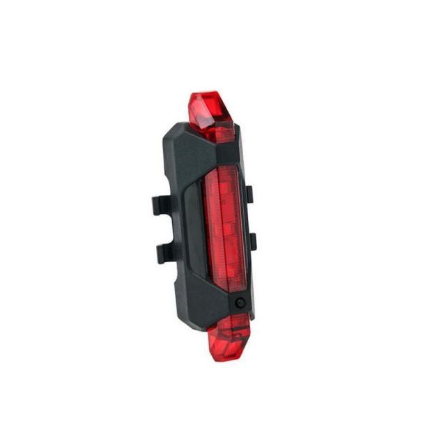 Bicycle Rear LED Tail Light USB Rechargeable Mountain Bike Lamp Waterproof Headlight Front And Rear Bicycle Light Scooter Light  LED Head Back Cycling Flashing Safety Warning Lamp