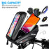 Bicycle Touchscreen Front Frame Bag Phone Case With Double Zippers Cycling Bike Accessories Bike Bag Bike Phone Bag Bike Pouch Bicycle Front Frame Bag Waterproof Top Tube Handlebar Bag Bike Phone Mount Bag Cycling Storage Bag