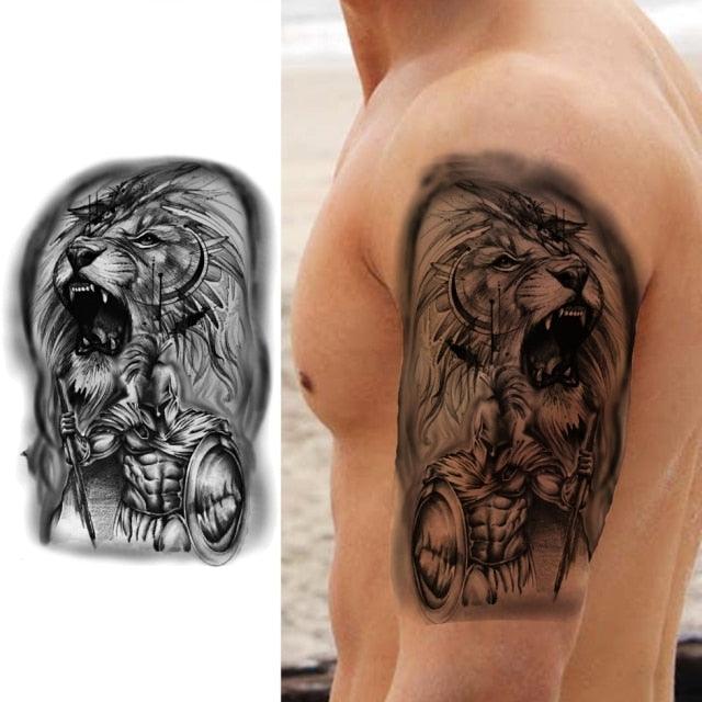 Big Black Tiger Tattoos Waterproof Leopard Tatoos Large Monster Body Arm Legs Tattoo Cool Tiger Face Temporary Tattoos For Women Men - STEVVEX Beauty - 103, 3D Tattoo, Animal Tattoo, Arm Tattoo, Back Tattoo, Beauty, Big Tattoo, Black Tattoos, Body Tattoo, Fashion Tattoo, Large Black Tattoo, Large Tattoo, Leg Tattoo, Lion Tattoo, Luxury Tattoo, Men Tattoo, Mens Tattoo, Realistic Tattoo, Tattoo, Tiger Tattoo, Waterproof Tattoo, Women Tattoo - Stevvex.com