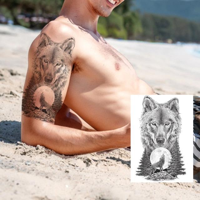 Big Black Tiger Tattoos Waterproof Leopard Tatoos Large Monster Body Arm Legs Tattoo Cool Tiger Face Temporary Tattoos For Women Men - STEVVEX Beauty - 103, 3D Tattoo, Animal Tattoo, Arm Tattoo, Back Tattoo, Beauty, Big Tattoo, Black Tattoos, Body Tattoo, Fashion Tattoo, Large Black Tattoo, Large Tattoo, Leg Tattoo, Lion Tattoo, Luxury Tattoo, Men Tattoo, Mens Tattoo, Realistic Tattoo, Tattoo, Tiger Tattoo, Waterproof Tattoo, Women Tattoo - Stevvex.com