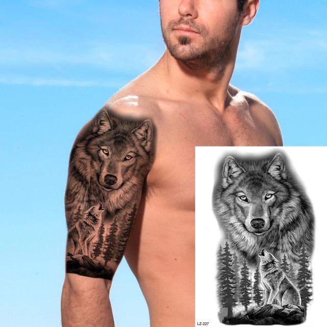 Big Black Tiger Tattoos Waterproof Leopard Tatoos Large Monster Body Arm Legs Tattoo Cool Tiger Face Temporary Tattoos For Women Men - STEVVEX Beauty - 103, 3D Tattoo, Animal Tattoo, Arm Tattoo, Back Tattoo, Beauty, Big Tattoo, Black Tattoos, Body Tattoo, Fashion Tattoo, Large Black Tattoo, Large Tattoo, Leg Tattoo, Lion Tattoo, Luxury Tattoo, Men Tattoo, Mens Tattoo, Realistic Tattoo, Tattoo, Tiger Tattoo, Waterproof Tattoo, Women Tattoo - Stevvex.com