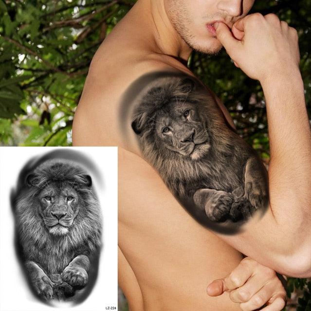 Big Black Tiger Tattoos Waterproof Leopard Tatoos Large Monster Body Arm Legs Tattoo Cool Tiger Face Temporary Tattoos For Women Men - STEVVEX Beauty - 103, 3D Tattoo, Animal Tattoo, Arm Tattoo, Back Tattoo, Beauty, Big Tattoo, Black Tattoos, Body Tattoo, Fashion Tattoo, Large Black Tattoo, Large Tattoo, Leg Tattoo, Lion Tattoo, Luxury Tattoo, Men Tattoo, Mens Tattoo, Realistic Tattoo, Tattoo, Tiger Tattoo, Waterproof Tattoo, Women Tattoo - Stevvex.com