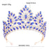 Big Crystal Tiaras Wedding Crown For Brides Women Hair Accessories Headpieces Princess Pageant Crystal Crown Pageant Bridal Wedding Hair Jewelry Accessories Headdress Crystal Crown Pageant Bridal Wedding Hair Jewelry Accessories Headdress