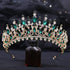 Big Crystal Tiaras Wedding Crown For Brides Women Hair Accessories Headpieces Princess Pageant Crystal Crown Pageant Bridal Wedding Hair Jewelry Accessories Headdress Crystal Crown Pageant Bridal Wedding Hair Jewelry Accessories Headdress