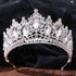 Big Crystal Tiaras Wedding Crown For Brides Women Hair Accessories Headpieces Princess Pageant Crystal Crown Pageant Bridal Wedding Hair Jewelry Accessories Headdress Crystal Crown Pageant Bridal Wedding Hair Jewelry Accessories Headdress