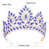 Big Crystal Tiaras Wedding Crown For Brides Women Hair Accessories Headpieces Princess Pageant Crystal Crown Pageant Bridal Wedding Hair Jewelry Accessories Headdress Crystal Crown Pageant Bridal Wedding Hair Jewelry Accessories Headdress