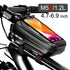 Bike Bag 1.8L Frame Front Tube Cycling Bag Bicycle Waterproof Phone Case Holder Touchscreen Bag Accessories Universal Bicycle Handlebar Bag Top Tube Bike Bag Bicycle Bag Top Tube Bag Bike Phone Case Holder Compatible With Smartphones