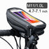 Bike Bag 1.8L Frame Front Tube Cycling Bag Bicycle Waterproof Phone Case Holder Touchscreen Bag Accessories Universal Bicycle Handlebar Bag Top Tube Bike Bag Bicycle Bag Top Tube Bag Bike Phone Case Holder Compatible With Smartphones