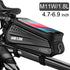 Bike Bag 1.8L Frame Front Tube Cycling Bag Bicycle Waterproof Phone Case Holder Touchscreen Bag Accessories Universal Bicycle Handlebar Bag Top Tube Bike Bag Bicycle Bag Top Tube Bag Bike Phone Case Holder Compatible With Smartphones