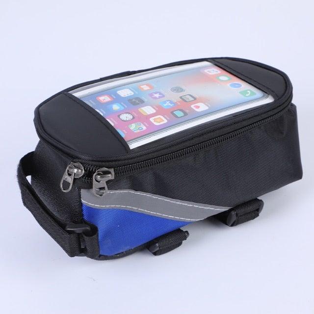 Bike Bag Bicycle Bag Phone Case For Bicycle Cycling Mobile Bike Accessories Head Tube Cell Mobile Phone Bag Case Waterproof Bike Handlebar Bag Bicycle Phone Mount Bicycle Phone Mount Holder Pouch Bag Cycling Frame