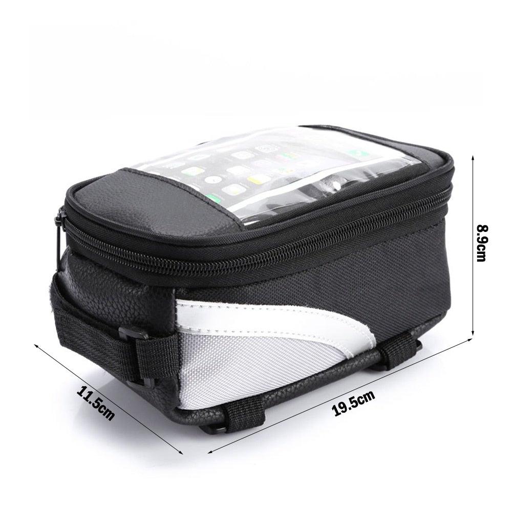 Bike Bag Bicycle Bag Phone Case For Bicycle Cycling Mobile Bike Accessories Head Tube Cell Mobile Phone Bag Case Waterproof Bike Handlebar Bag Bicycle Phone Mount Bicycle Phone Mount Holder Pouch Bag Cycling Frame