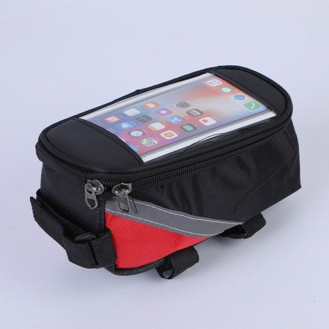 Bike Bag Bicycle Bag Phone Case For Bicycle Cycling Mobile Bike Accessories Head Tube Cell Mobile Phone Bag Case Waterproof Bike Handlebar Bag Bicycle Phone Mount Bicycle Phone Mount Holder Pouch Bag Cycling Frame