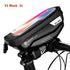 Bike Bag Frame Front Top Tube Waterproof Hard Shell Cycling Bag Touch Screen Phone Case Bicycle Accessories Bike Phone Mount Bag Cycling Waterproof Front Frame Top Tube Handlebar Bag With Touch Screen Holder Case