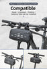 Bike Bag Front Bicycle Portable Handlebar Multi-purpose Large Capacity Backpack Road Cycling Frame Tube Bag Bike Handlebar Bag Front Frame Bag Bike Basket Storage Bag Bicycle Top Tube Bag Lightweight With Shoulder Straps For Road Mountain Bike Cycling