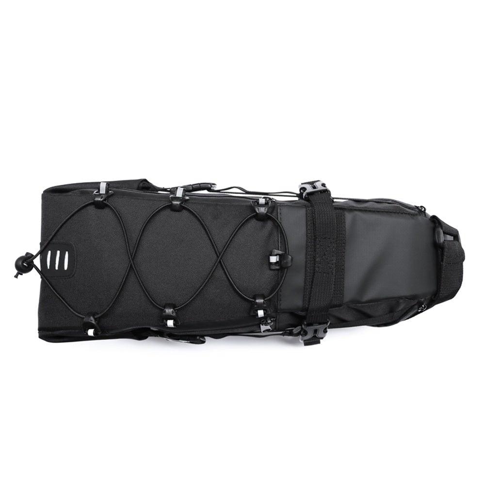 Bike Bag Waterproof Large Capacity Bicycle Bag Cycling Foldable Road Trunk Bike Packing Large Bike Bags Waterproof Bike Bag Under Seat Roll Up Cycling Rear Tail Pack Black 13L