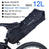 Bike Bag Waterproof Large Capacity Bicycle Bag Cycling Foldable Road Trunk Bike Packing Large Bike Bags Waterproof Bike Bag Under Seat Roll Up Cycling Rear Tail Pack Black 13L