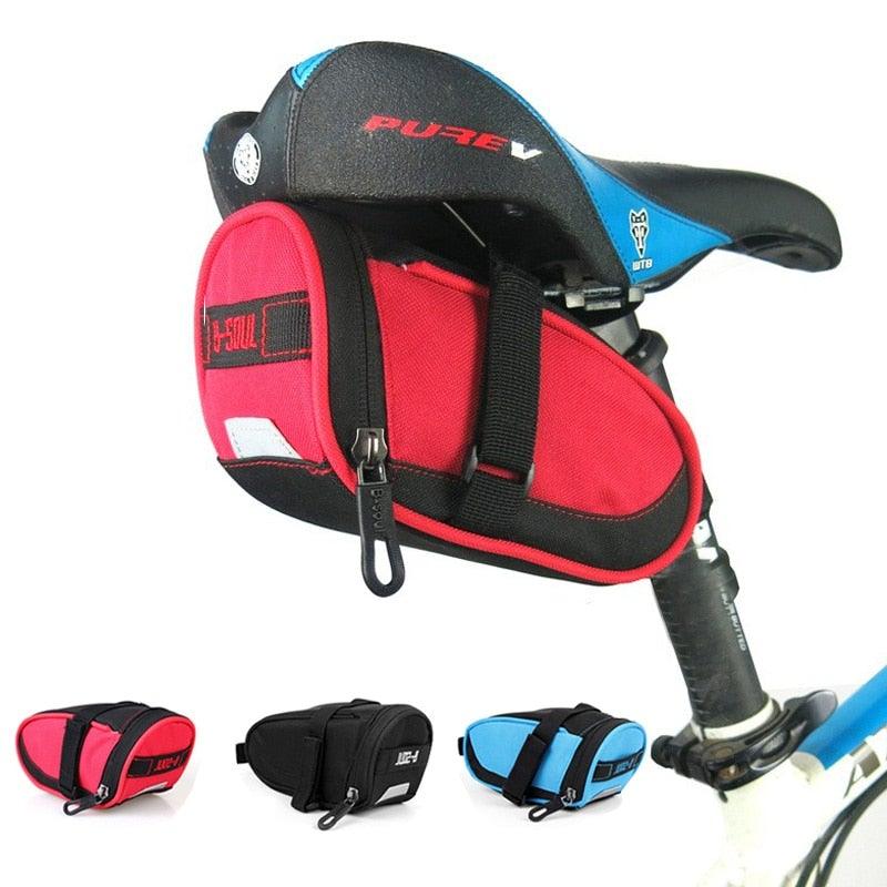 Bike Bags Waterproof Bicycle Bags Seat Cycling  Pouch Bag Riding Storage Bag Accessories Bike Saddle Bag Bicycle Bag Straps On Bike Bag Under Seat Pouch Pack Bicycle Accessories Bag Bicycle Tool Storage Bags For Cycling Water Proof Bag